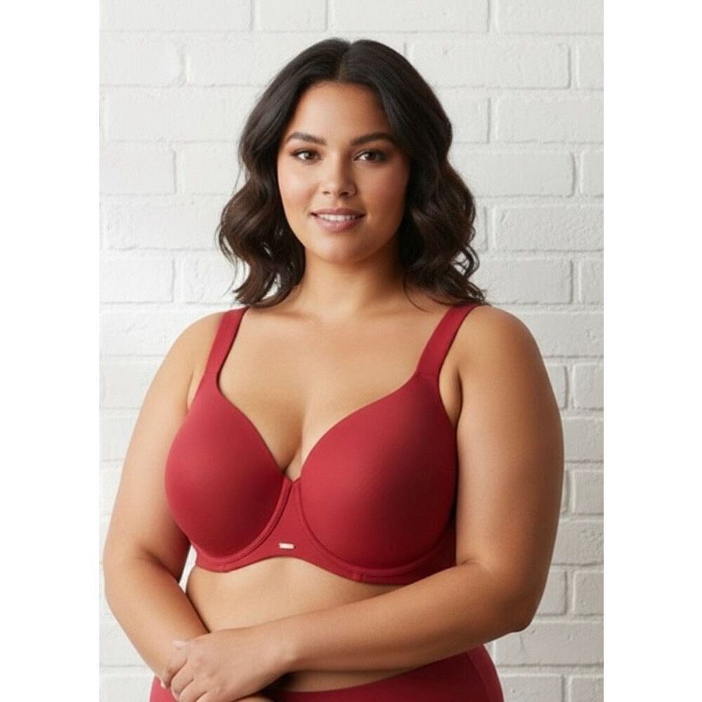 Cacique Red underwire bra 46D plus size